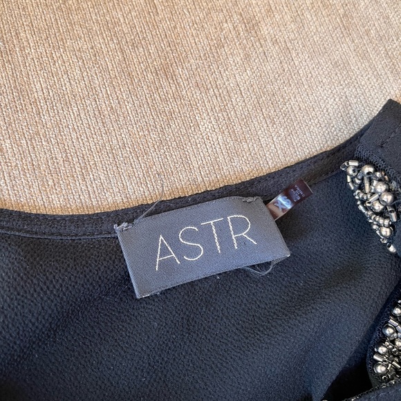 ASTR Black playsuit with silver detail - Picture 3 of 3
